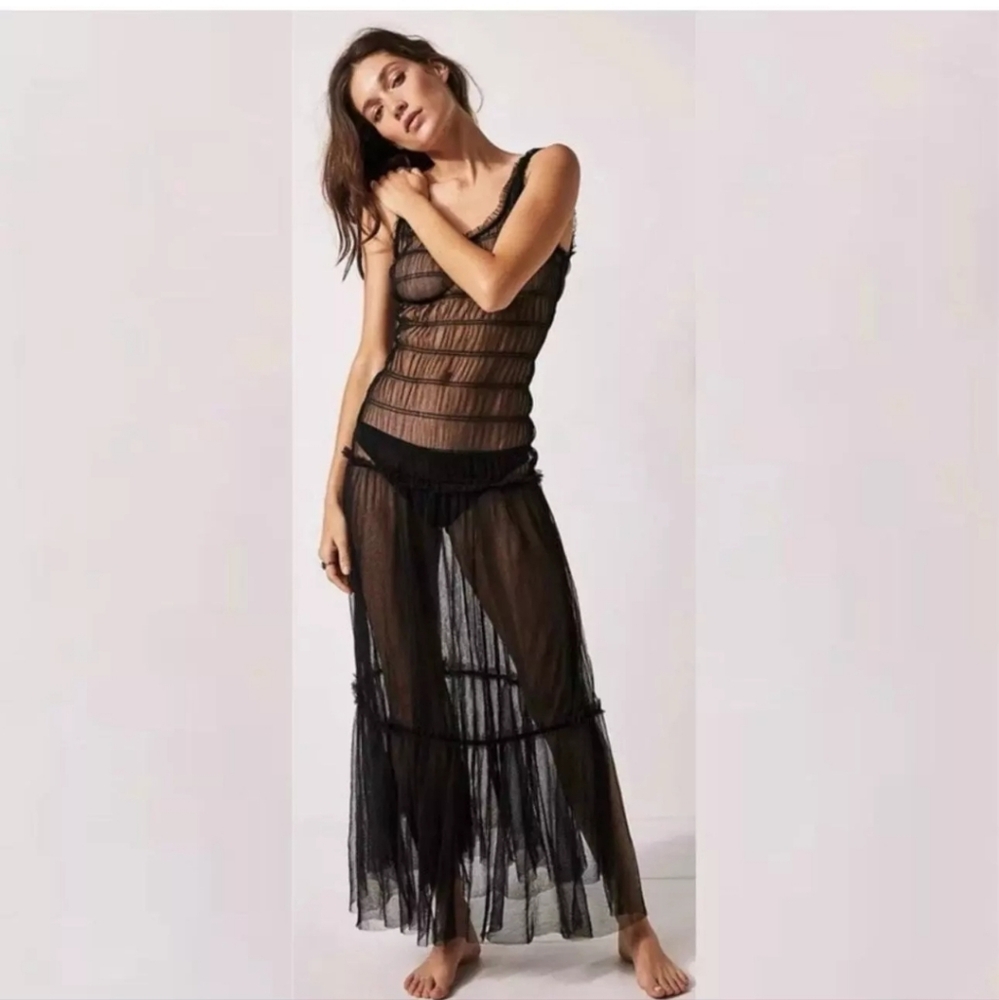 #105- Free People Smock About It Slip Dress NWOT